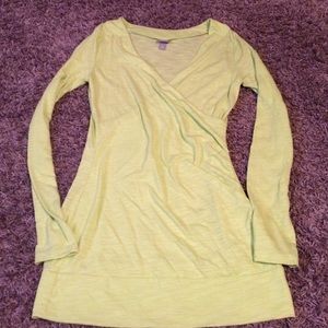 Lime green long sleeve Vanity top