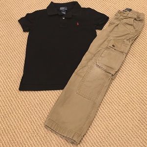 Boys Polo by Ralph Lauren shirt and pant set