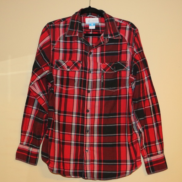 Columbia Oversized Flannel Button Up Shirt