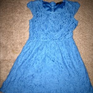 Blue forever 21 lace dress