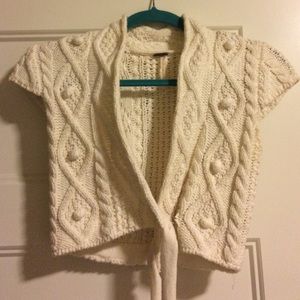 Free people wrap crop sweater