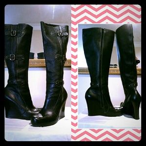Via Spiga tall wedge boots