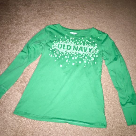Green long-sleeve t-shirt