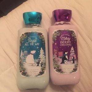 2 christmas bath and body works lotion