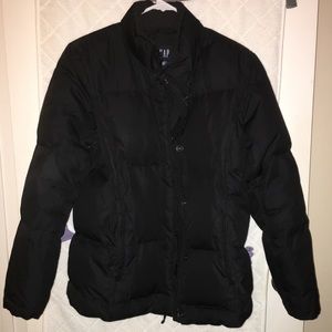 Black puffer jacket