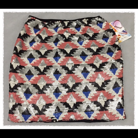 Lily White Sequin Skirt