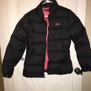 Black puffer jacket
