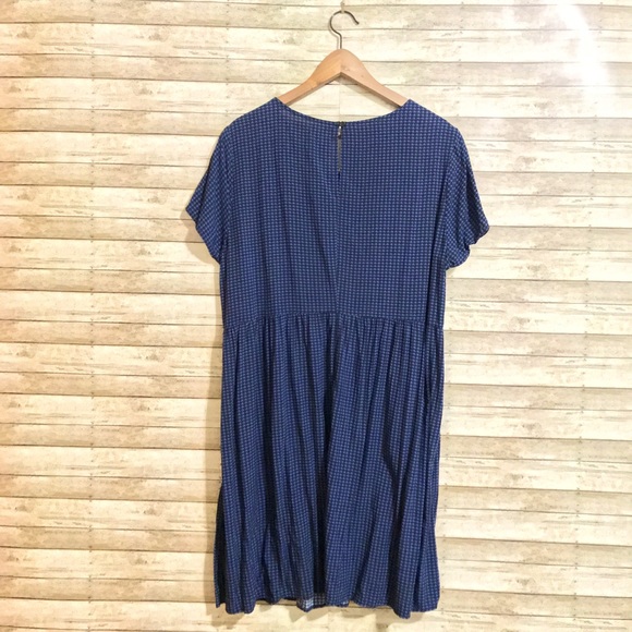 ✨Flash Sale✨Navy Houndstooth Short Sleeve Dress - Picture 3 of 4