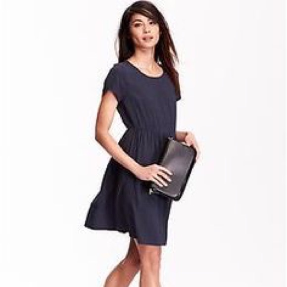 ✨Flash Sale✨Navy Houndstooth Short Sleeve Dress - Picture 4 of 4