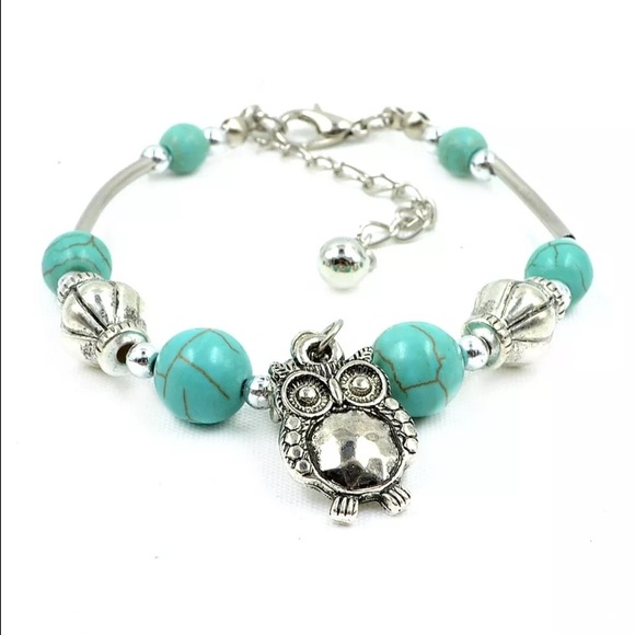 Jewelry - 3 for $18 NEW Tibetan style owl charm bracelet