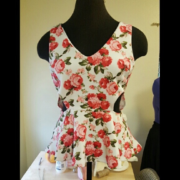 Floral Peplum