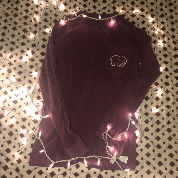 Ivory Ella berry colored shirt, size small