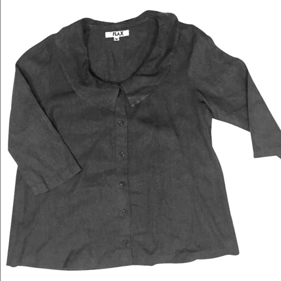 FLAX Button Down Blouse