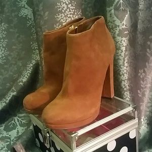 Michael Kors Heaven Brown Suede Bootie