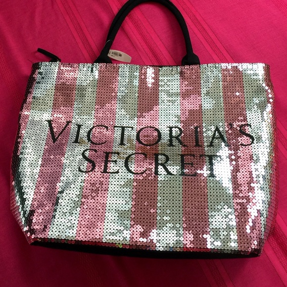 Victoria's Secret Handbags - 🔴Sold! Victoria's Secret Sequined Tote