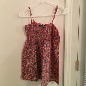 Pink Flower Print Top