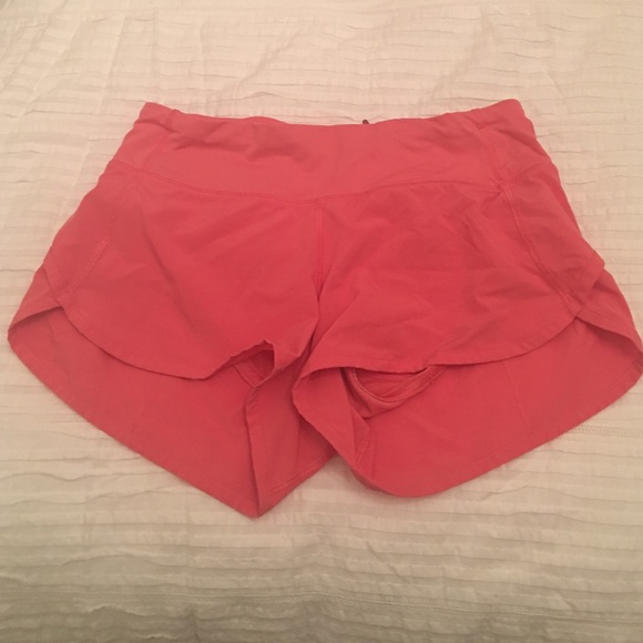 Pink Lulu Lemon Speed shorts