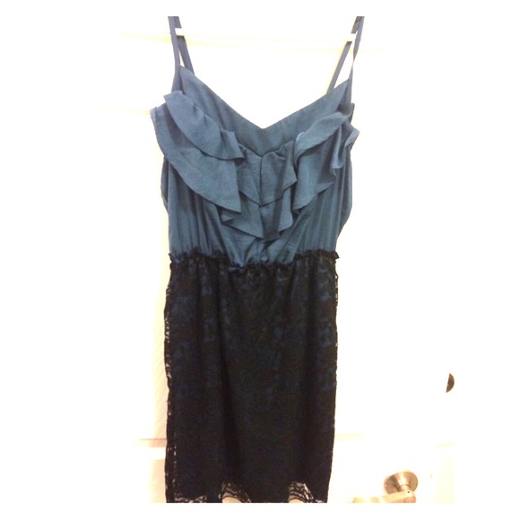 Ruffle and lace dress