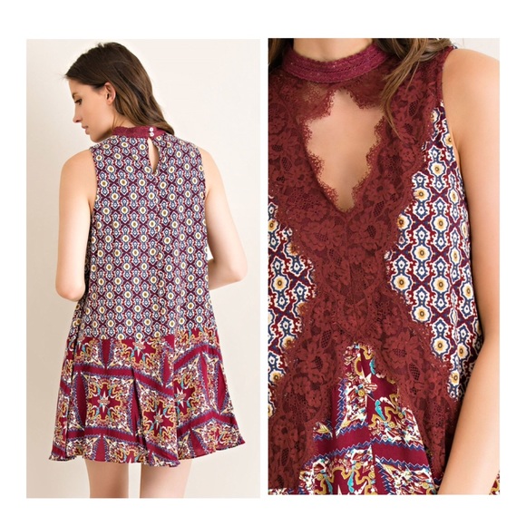 Boho Swing Tunic Dress - Picture 3 of 3