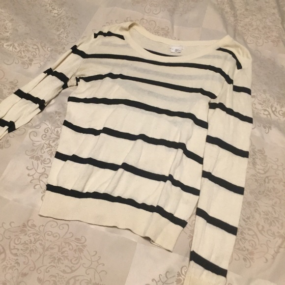 Black and White Stripe Sweater