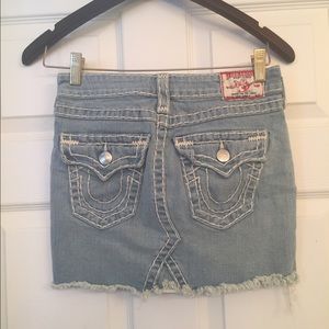 True religion mini skirt
