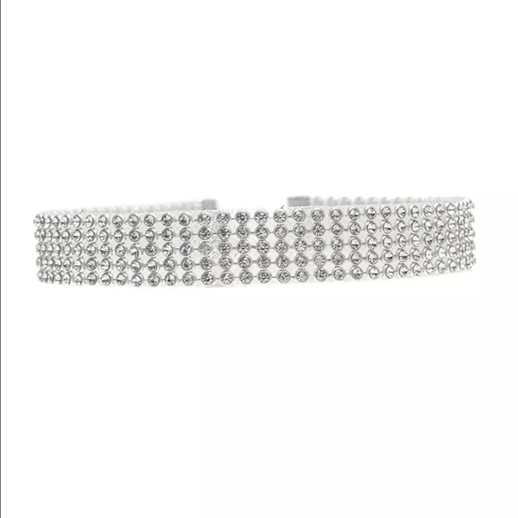 ‼️Last one ‼️Rhinestone silver choker - Picture 2 of 4