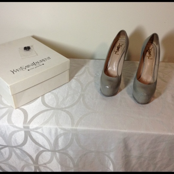 Black Tribtoo 80 Platform Pumps - Ann Yves Saint Laurent YSL Tribtoo platform pumps