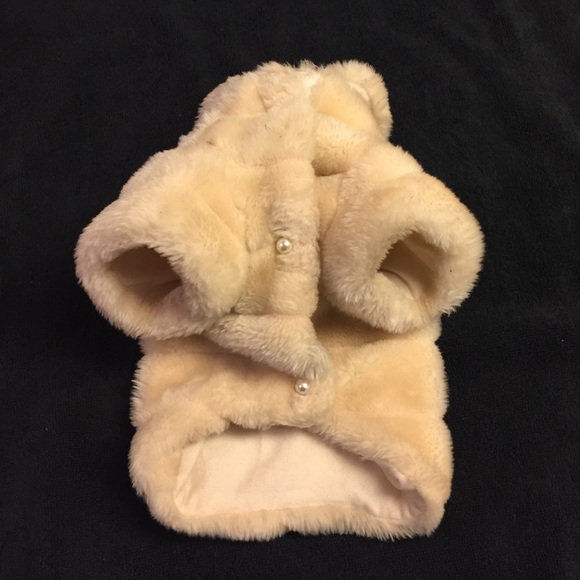 Dog faux fur coat