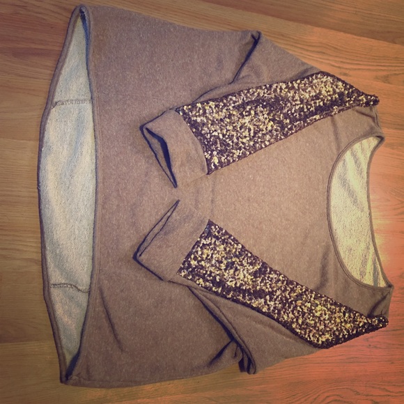 Sequin Sweater dress shirt