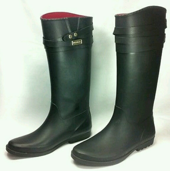 Tommy Hilfiger Coree Matte Black Rain Boots