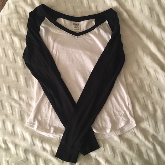 victoria's secret pink baseball tee