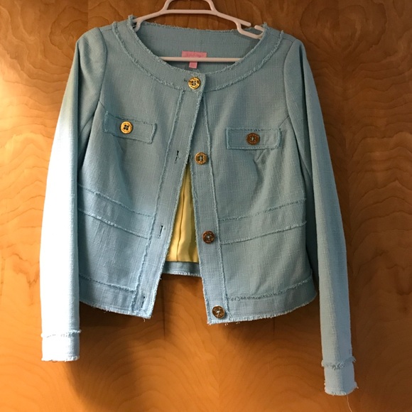 Light blue tweed jacket