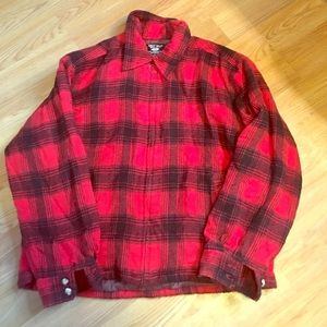 Men's Plaid zip up jacket