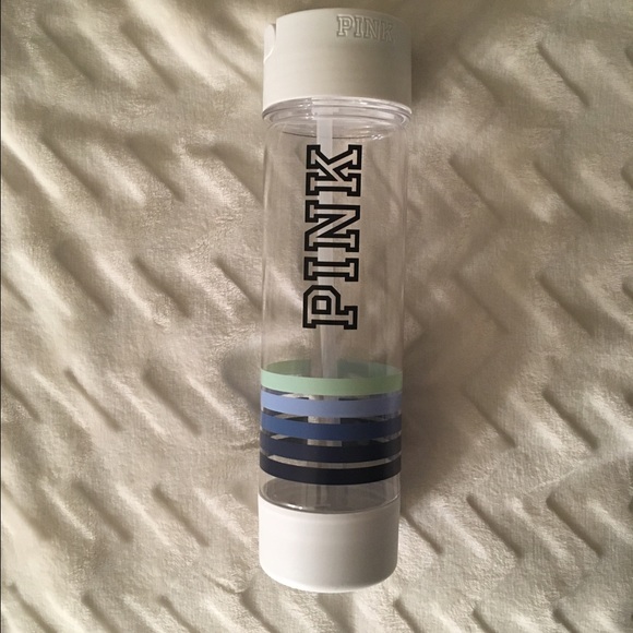 victoria's secrt pink water bottle