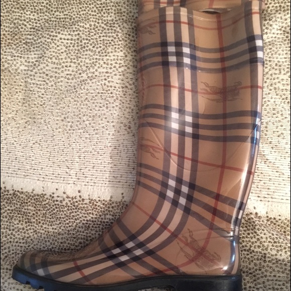 Burberry Haymarket Rain Boots