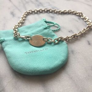 Authentic Tiffany & Co. Oval Tag Necklace Authentic Tiffany & Co. Oval Tag Necklace