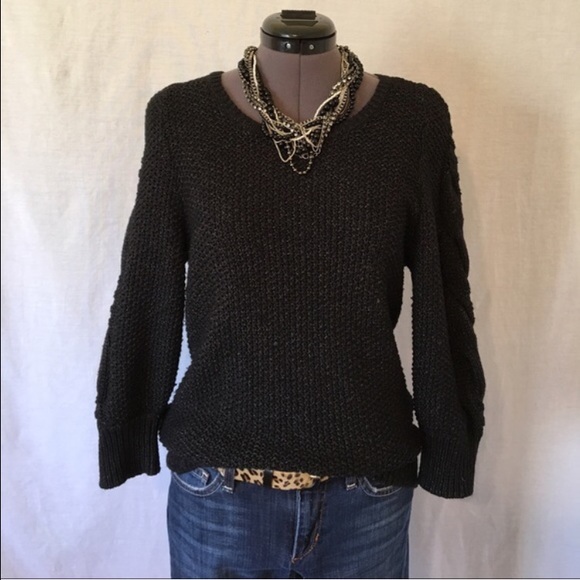🔹Ann Taylor black and silver sweater - Picture 2 of 8