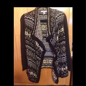 Style & Co. black and yellow sweater