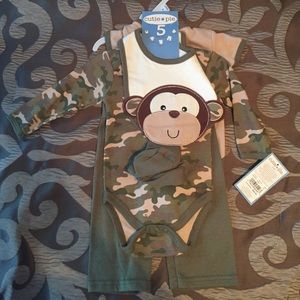 Camo Monkey 5 Piece Set NWT!!!