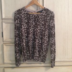 French connection button down back sweater