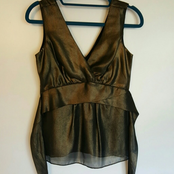 Ann Taylor tie back dressy top