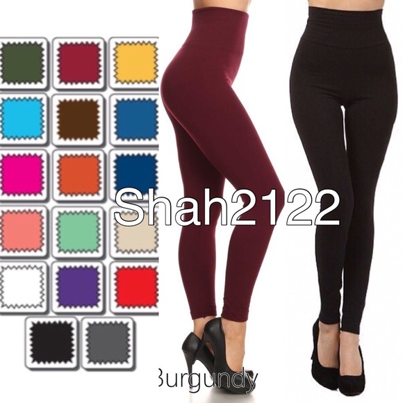 OS High Waisted Fleece Lined Leggings - Picture 4 of 4