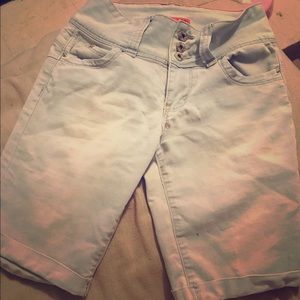 YMI youth size size 12 extra butt jean shorts