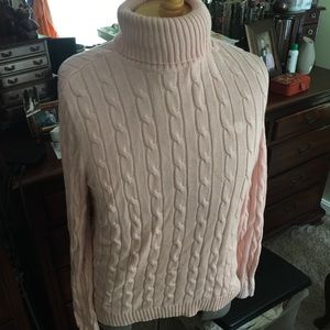 Chaps 100% Cotton cable knit sweater