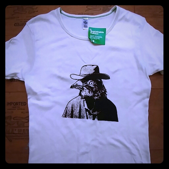 American Apparel custom silk screen t shirt sz L