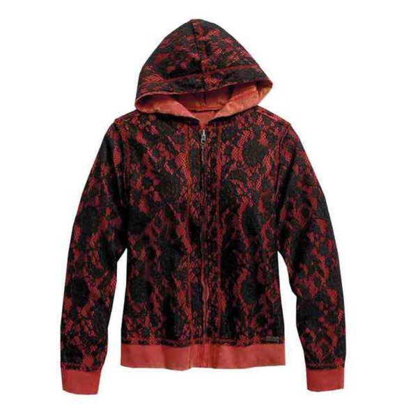 Harley-Davidson® Reversible Lace Zippered Hoodie