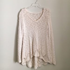 Anthropologie cream sweater