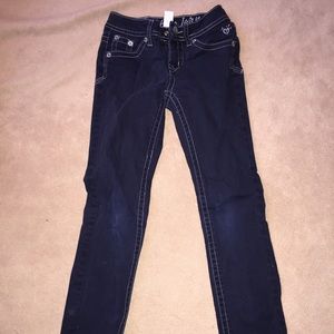 Justice cropped jeans
