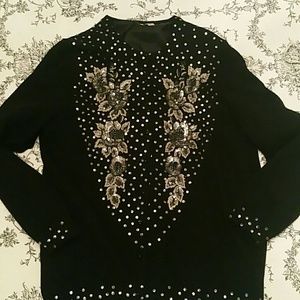 🚨SOLD🚨Vintage beaded sweater