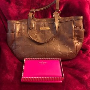 Coach Bag and Kate Spade Wallet Bundle!